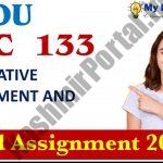 BPSC-133 Comparative Government And Politics Solved Assignment 2020-21