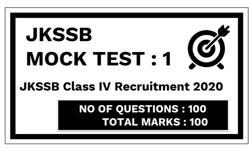 JKSSB Recruitment Class IV Mock Test Download PDF here