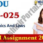 MJM-025 Media Ethics And Laws  Solved Assignment 2020-21