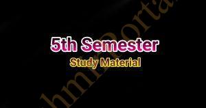 Kashmir University 5th Semester Previous Year Papers 