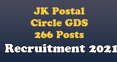 Jammu Kashmir Post Office GDS Recruitment